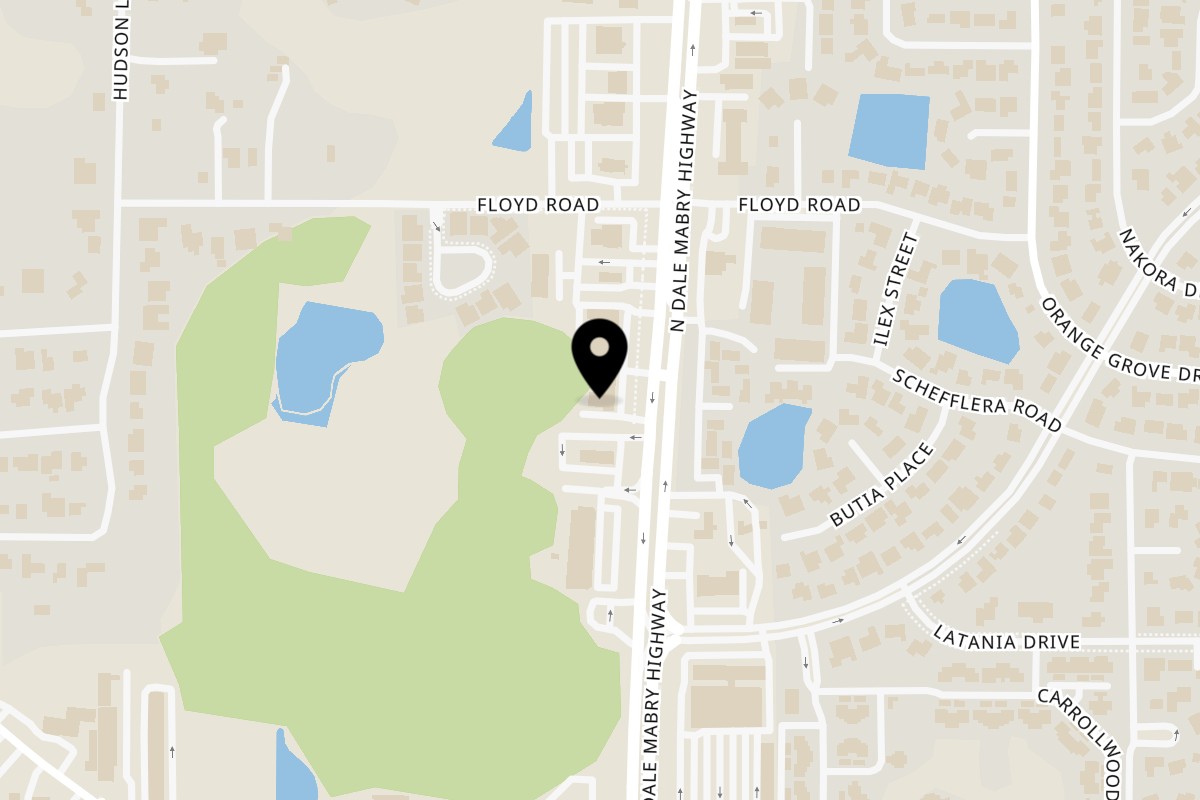 Map showing the location of Nazca Express on 10412 N Dale Mabry Hwy in Tampa